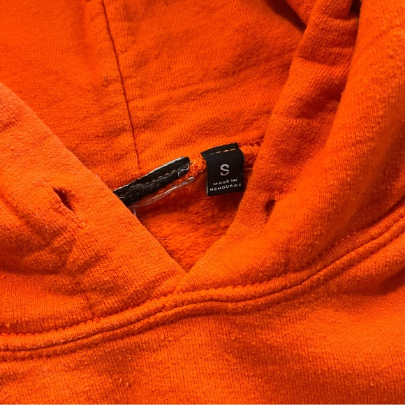 Size S orange hoodie with bunny graphics - Picture 5 of 9
